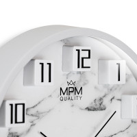 Okrúhle nástenné hodiny sivé, MPM Flynn, 4331.92 Okrúhle nástenné hodiny sivé, MPM Flynn, 4331.92